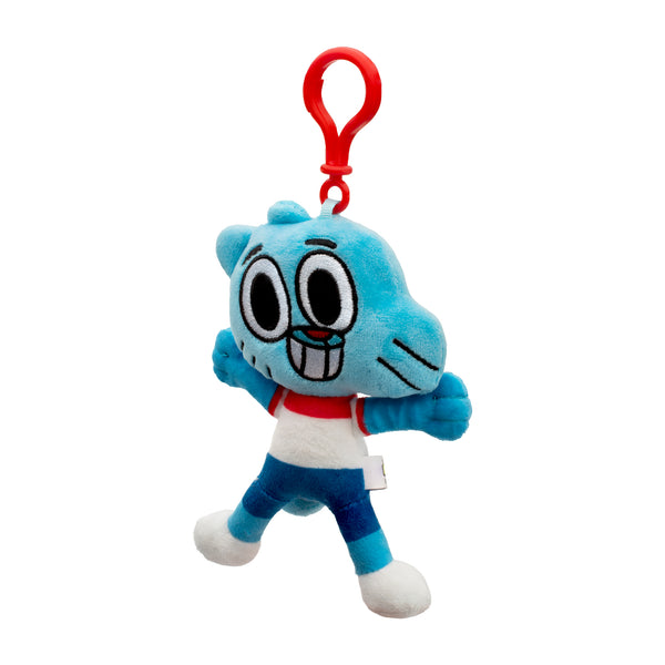 Amazing World of Gumball Blue Cartoon Cat Plush Keychain