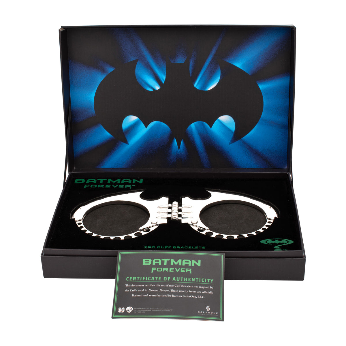 Batman Forever 1995 Bat Cuff Inspired Bracelet Collector's Box Set
