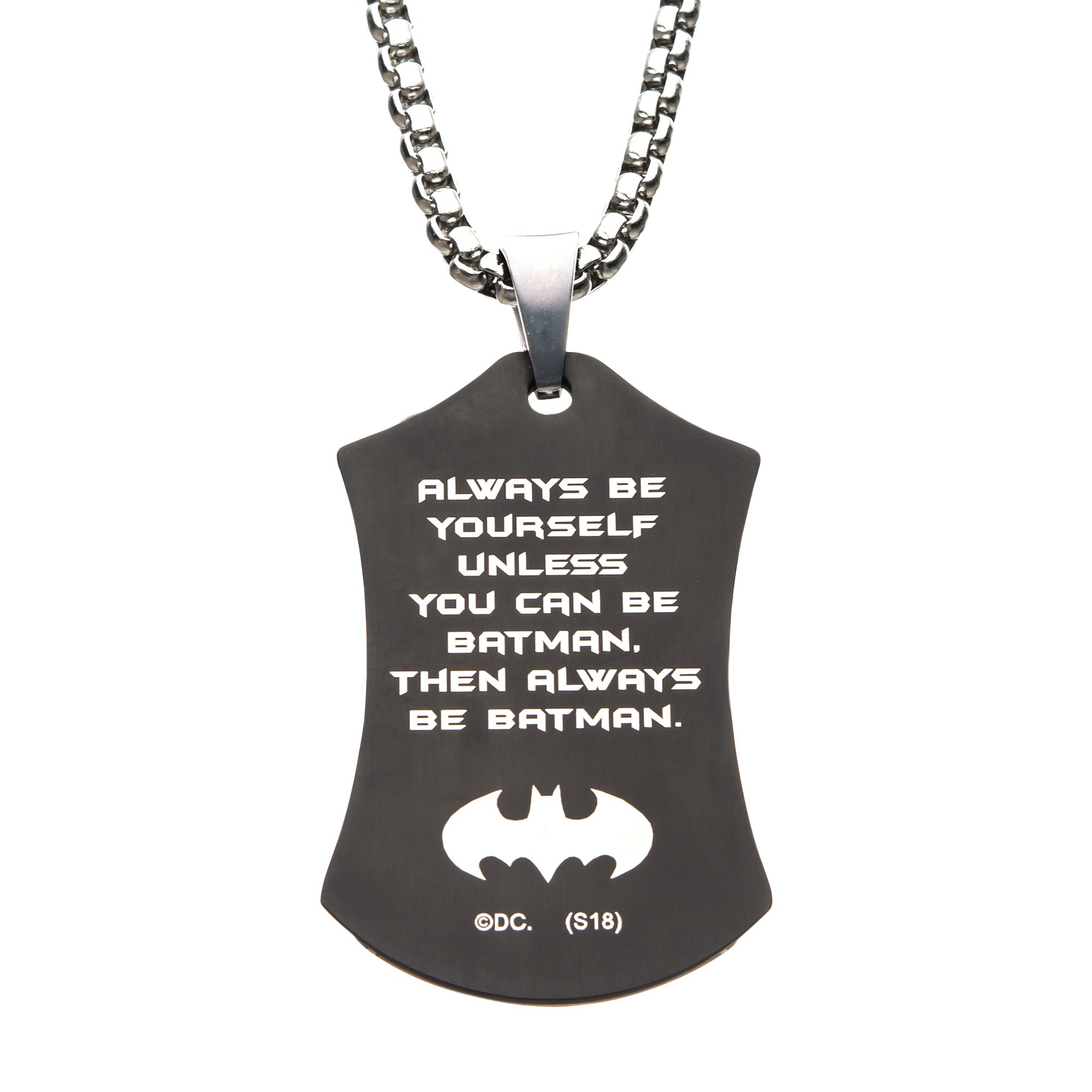DC Comics Batman Dog Tag Pendant Necklace
