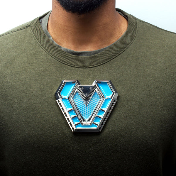 Wakanda Forever Iron Heart Arc Reactor Replica Glow In The Dark Magnetic Pin