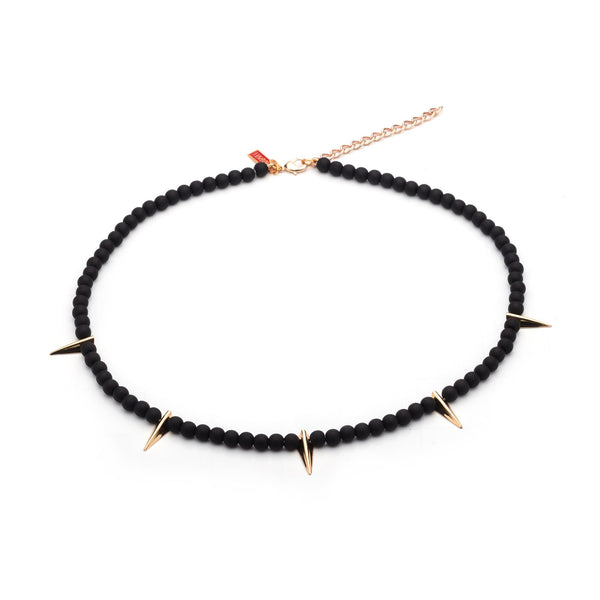Black Panther Cast Claw and Acrylic Bead Necklace