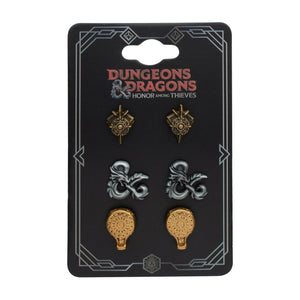 Dungeons and Dragons: 3D Stud Earrings Set (3 pairs)