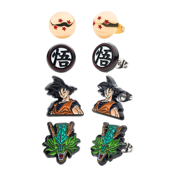 Dragon Ball Z Earrings Set (4pairs)