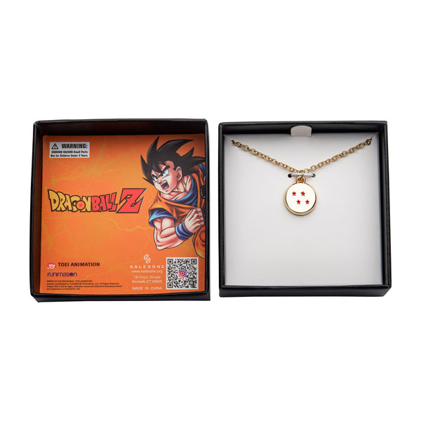 Dragon Ball Z Gold Plated 4 Star Pendant Necklace