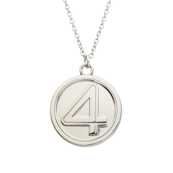 Marvel The Fantastic Four Movie Logo Necklace – Raised Metal 3D Pendant Collectible