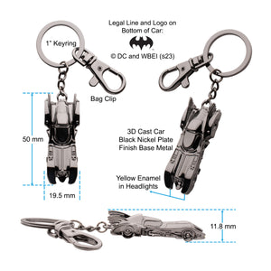 DC Comics The Flash Batmobile 3D Keychain