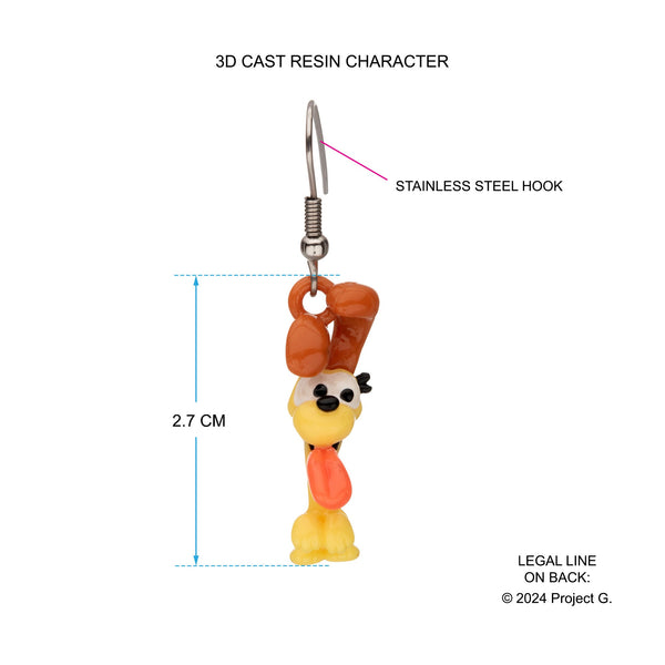 Garfield Odie 3D Charm Dangle Earrings