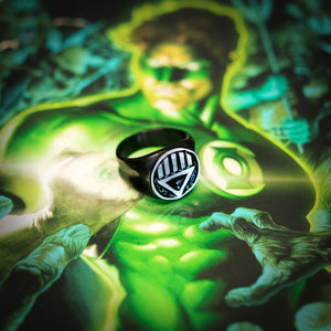 DC Comics Green Lantern "Death" Symbol Stainless Steel Ring