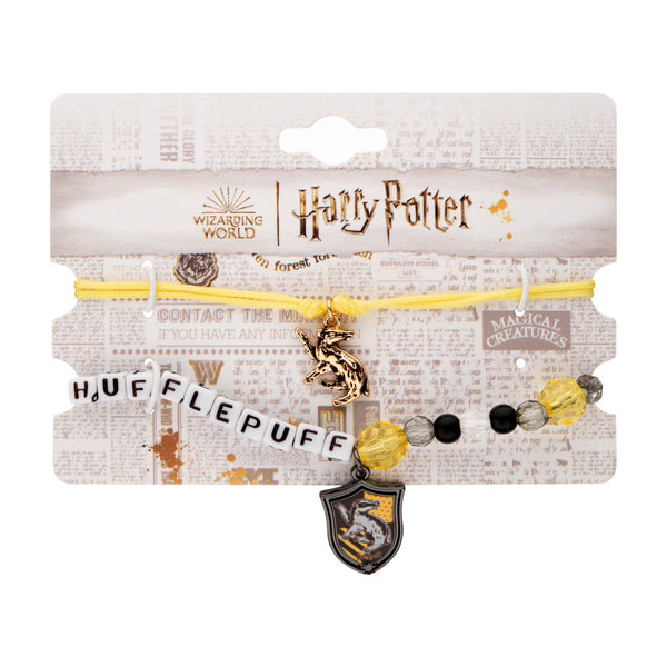 Harry Potter Hufflepuff Bracelet Set
