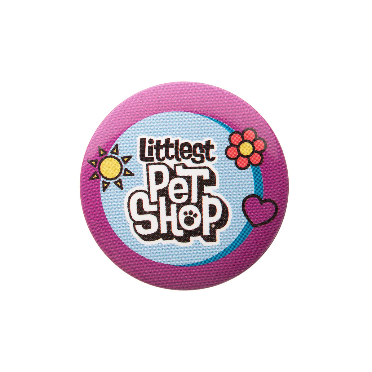Hasbro Littlest Pet Shop Logo Button Pin