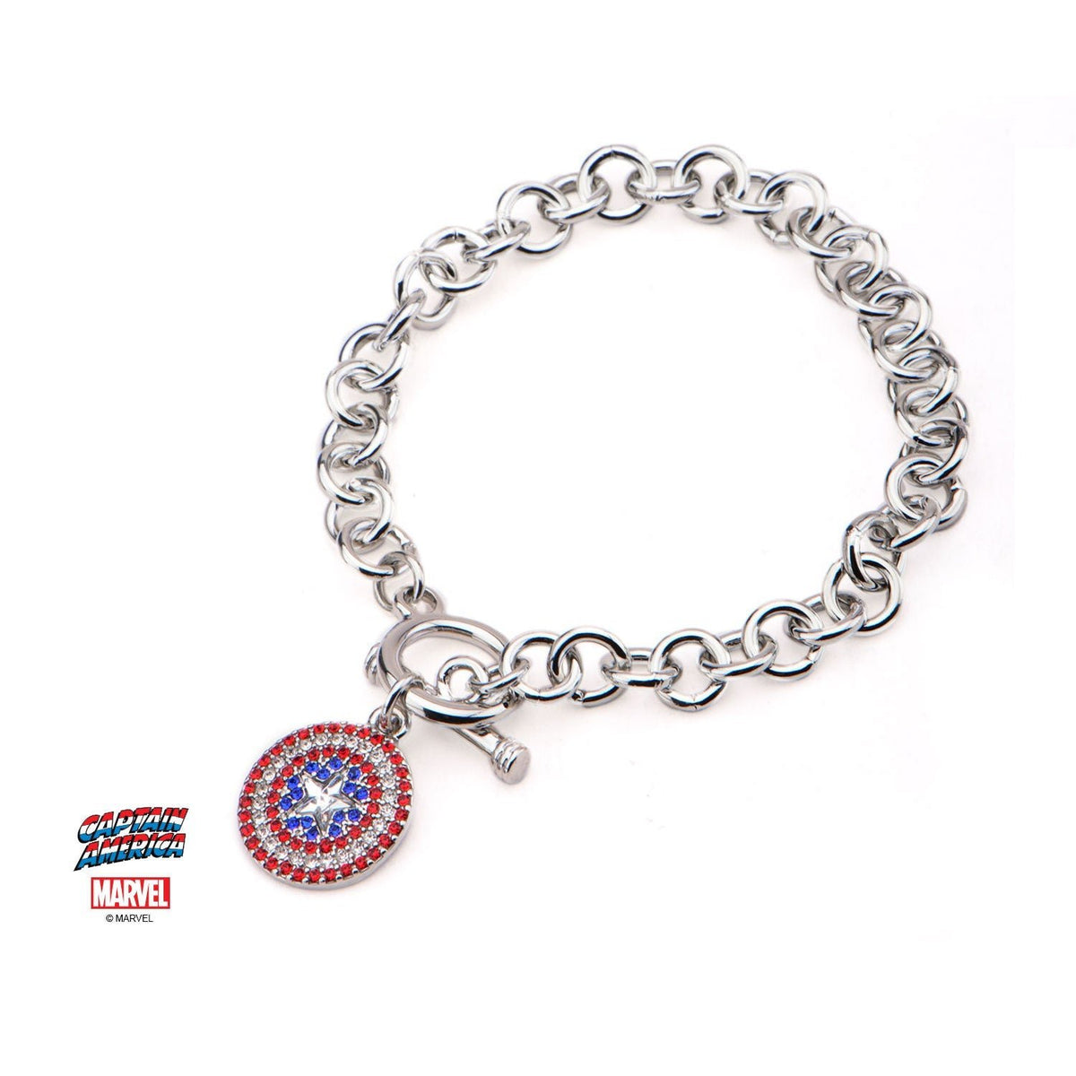 Marvel Captain America Chrm Bracelet