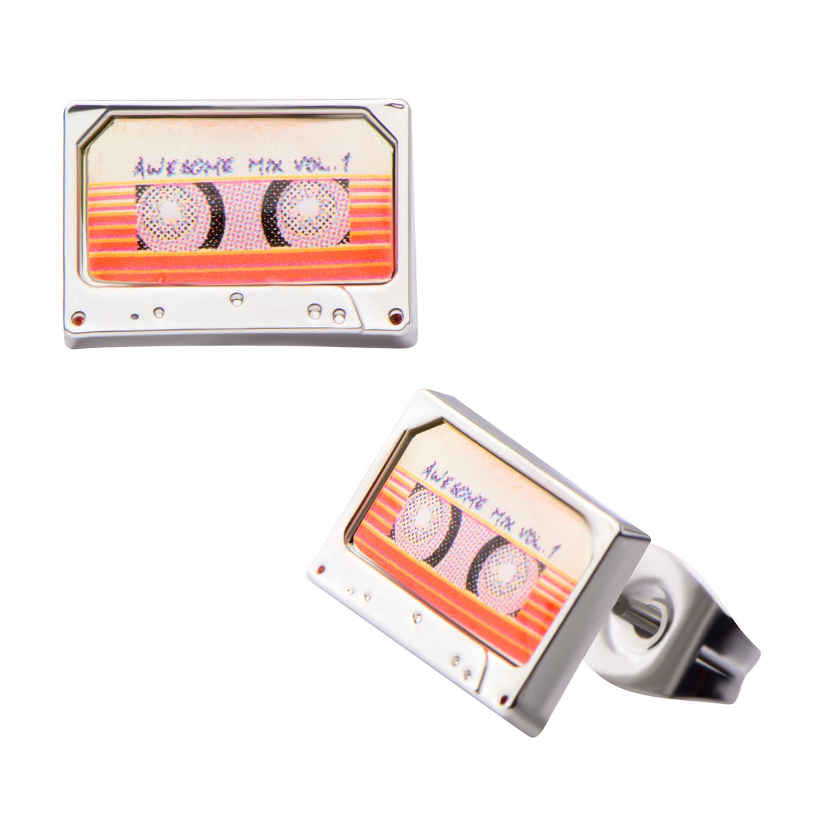 Marvel Guardians of Galaxy Awesome Mix Vol. 2 Tape Stud Earrings