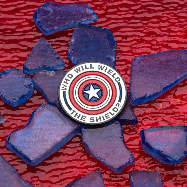 Marvel The Falcon and the Winter Soldier "Who Will Wield The Shield?" Lapel Pin