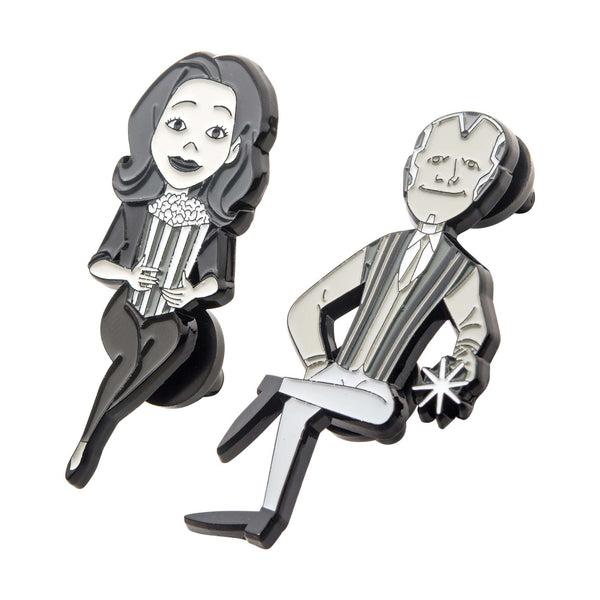 Marvel Wandavision Black and White Pin Set