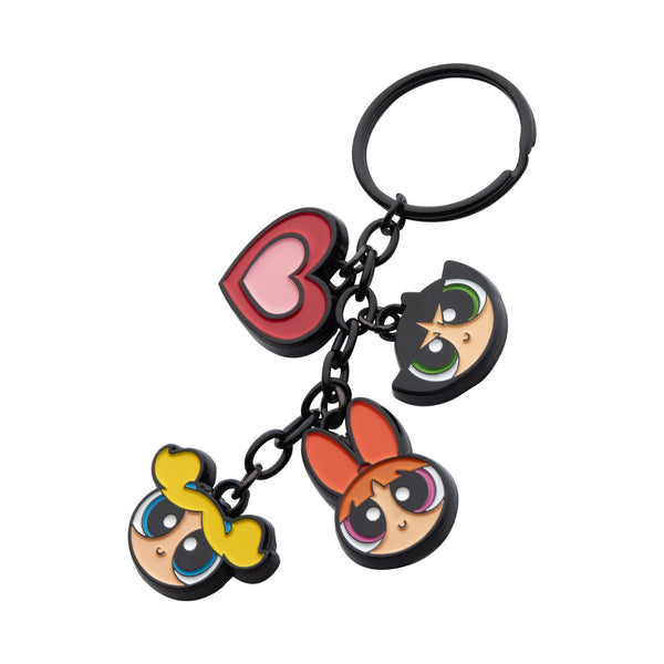 The Powerpuff Girls Multi Charm Keychain