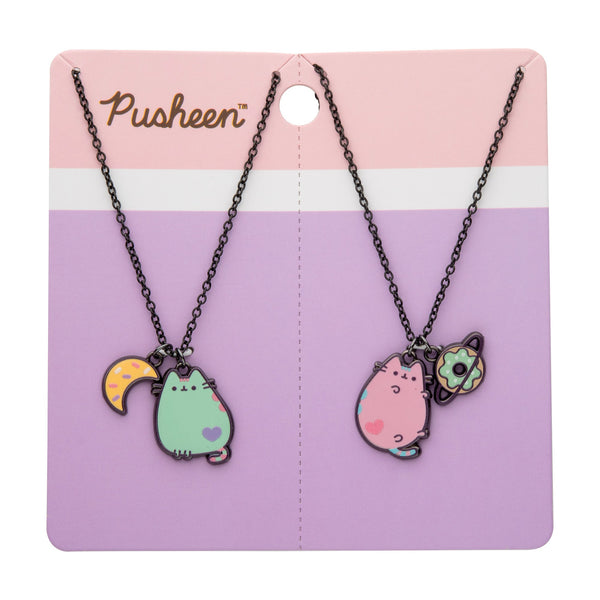 Pusheen Space Best Friends Necklace Set