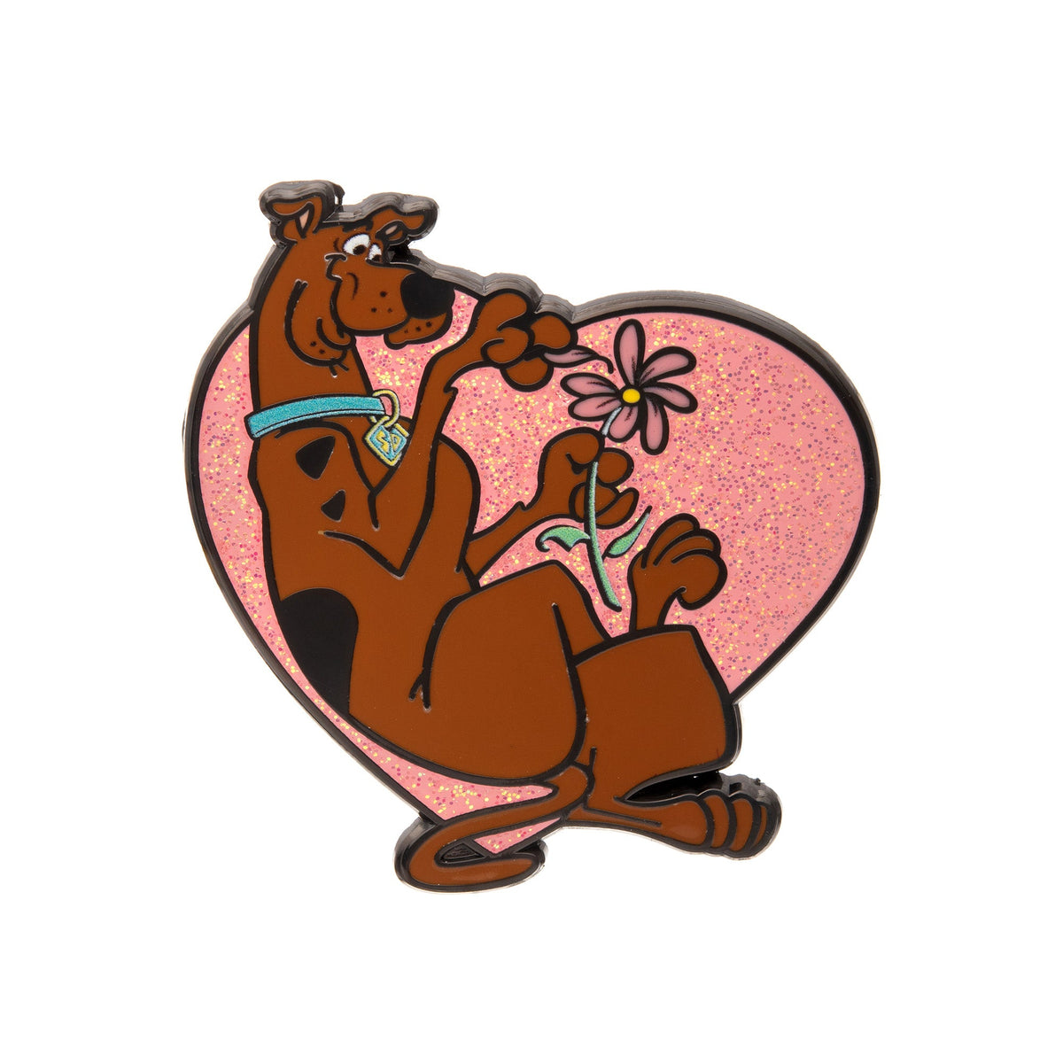 Scooby-Doo Glitter Heart Pin