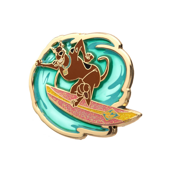 Scooby-Doo Transparent Surfing Pin