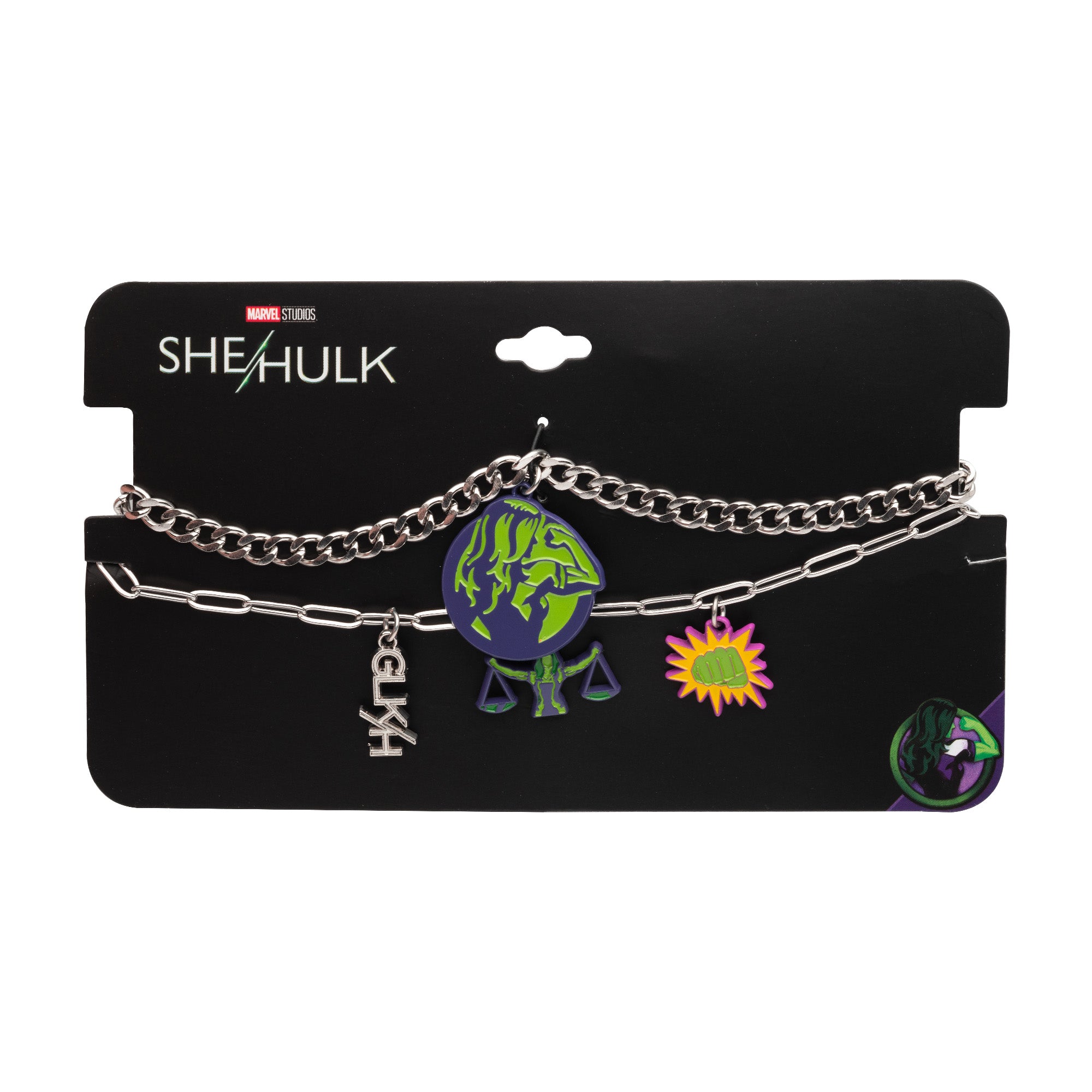 Marvel She-Hulk Charm Chain Set Necklace