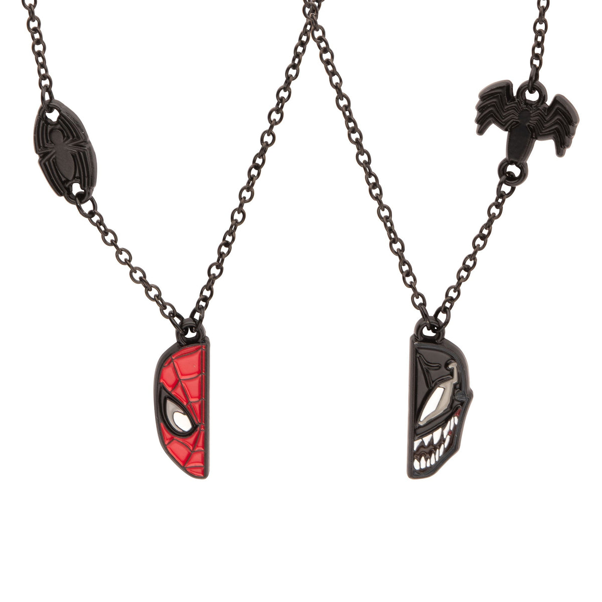 Spider-Man and Venom Best of Friends Necklace Set