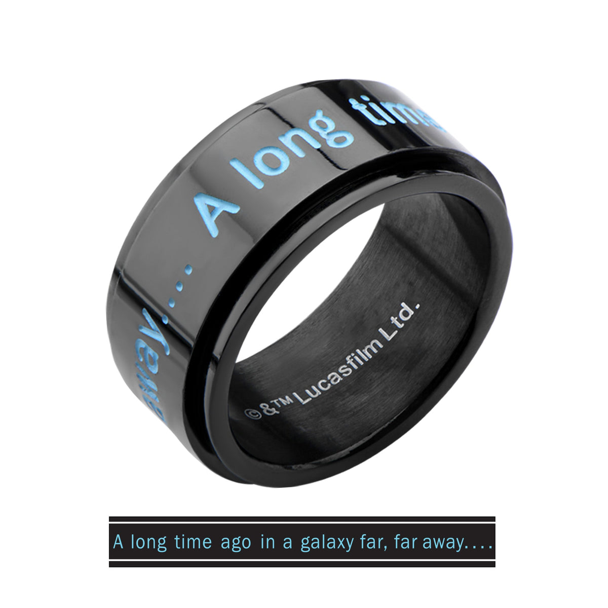 Star Wars "A long time ago in a galaxy far away" Spinner Ring