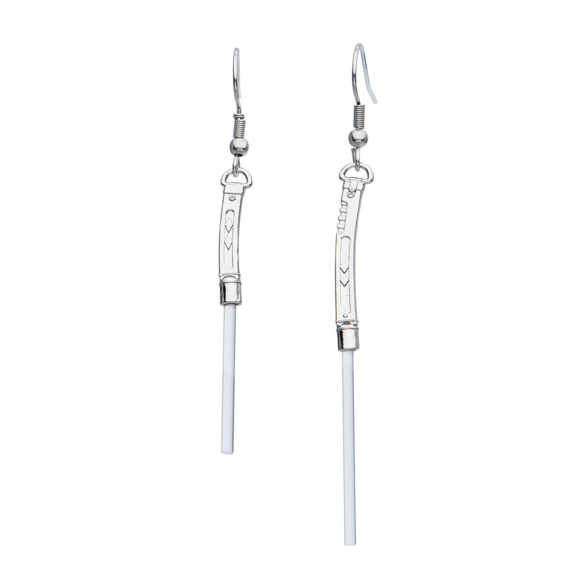 Star Wars Ahsoka Tano Lightsaber Drop Earrings