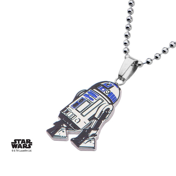 Star Wars Cut Out R2-D2 Enamel Kids' Pendant Necklace