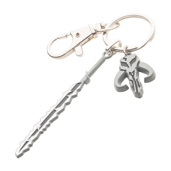Star Wars Dark Saber Mando Charm Keychain