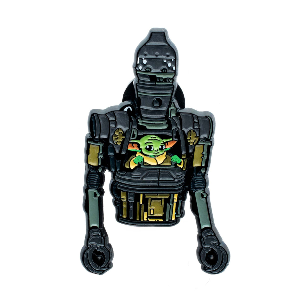Star Wars Mandalorian 3 Grogu in IG-12 Enamel Pin