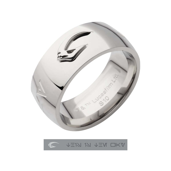 Star Wars Stainless Steel Mandalorian "This Is The Way" Ring