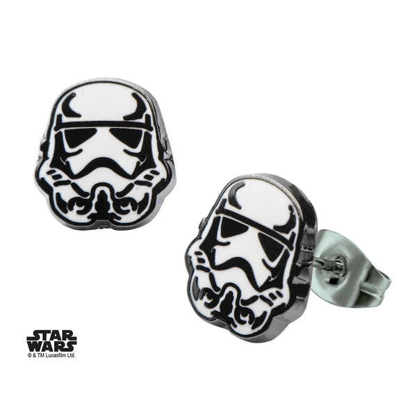 Star Wars Stormtrooper Enamel Stud Earrings