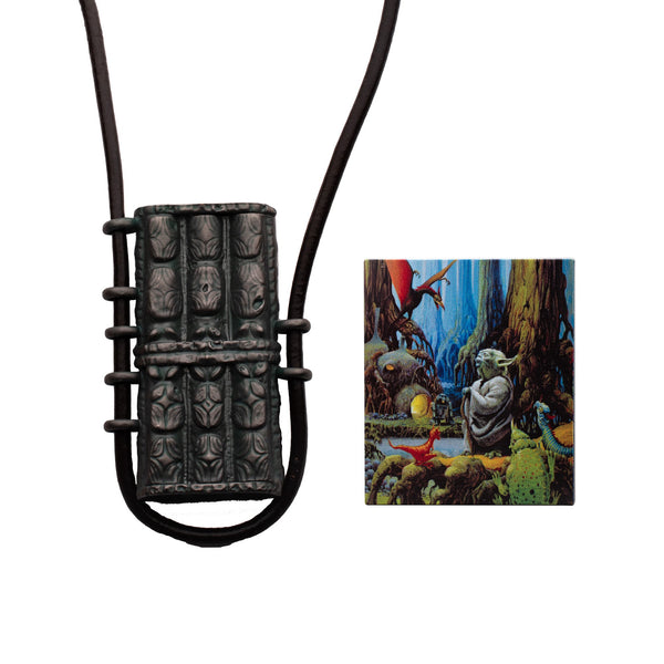 Star Wars Yoda Return of the Jedi 40th Anniversary Necklace and Pin Set