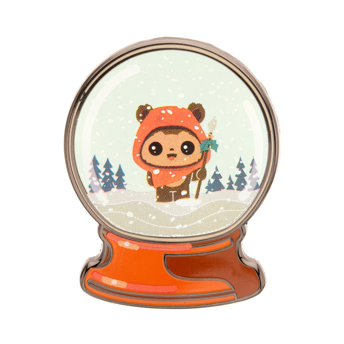 Star Wars Ewok Winter Snow Globe Pin