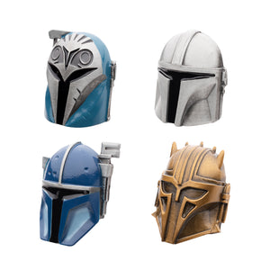 Star Wars Mandalorian 4-pc 3D Helmet Pin Set