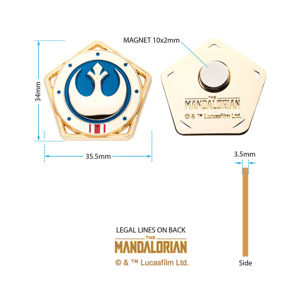Star Wars Mandalorian New Republic Badge Pin