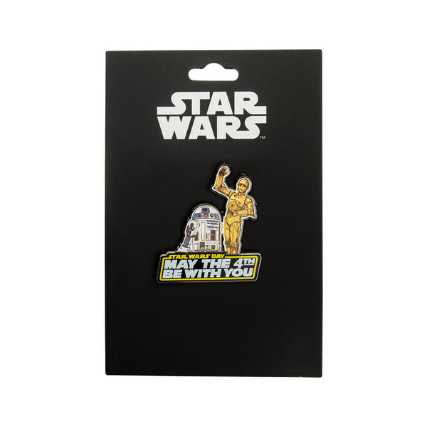 Star Wars R2-D2 and C-3PO May the 4th Be With You Pin (Classic Color)