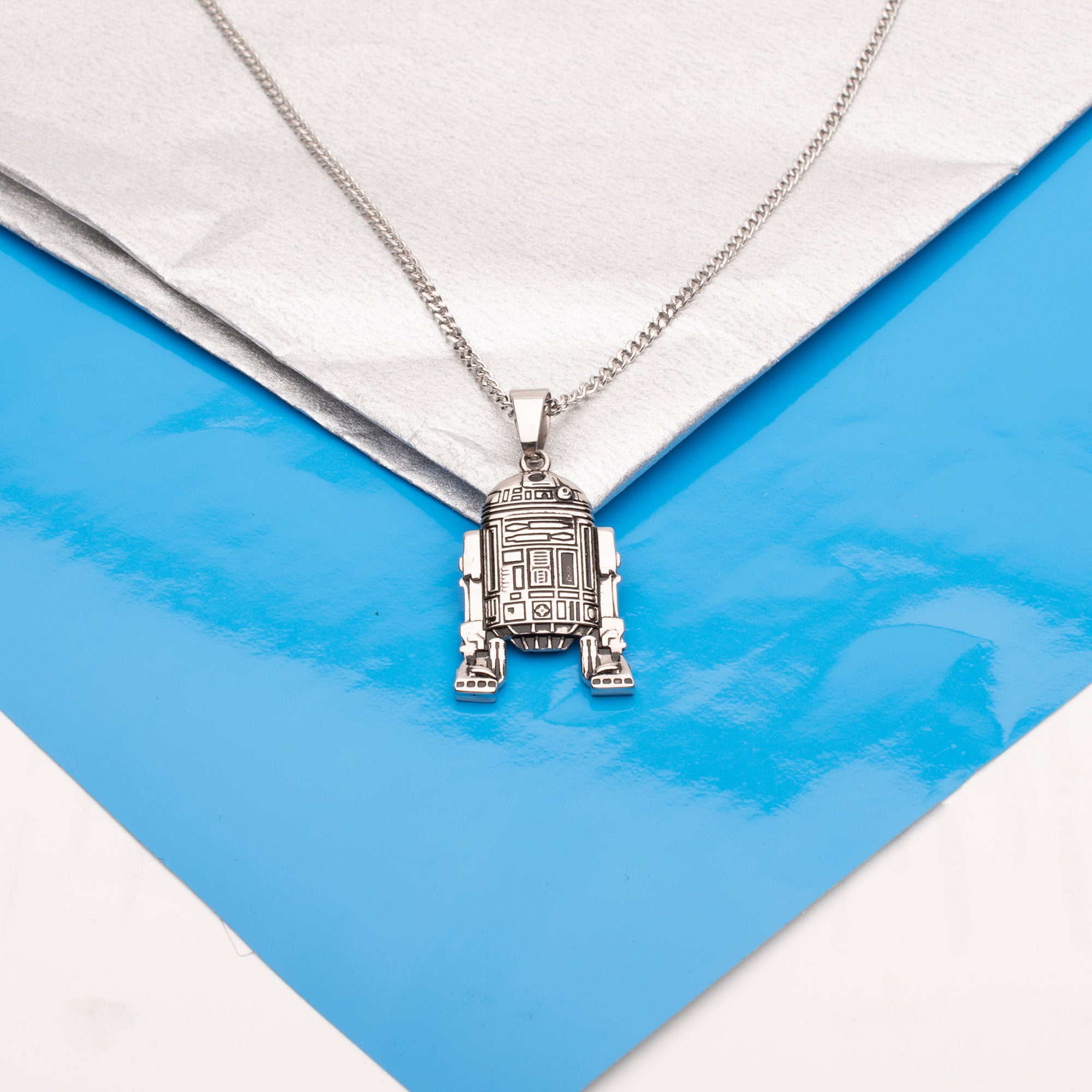 Star Wars Stainless Steel R2-D2 Pendant Necklace