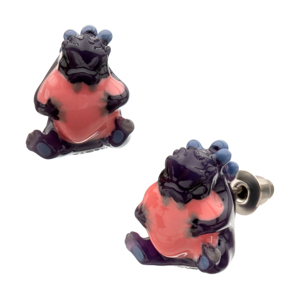 Godzilla Cute Hippo Stud Earrings