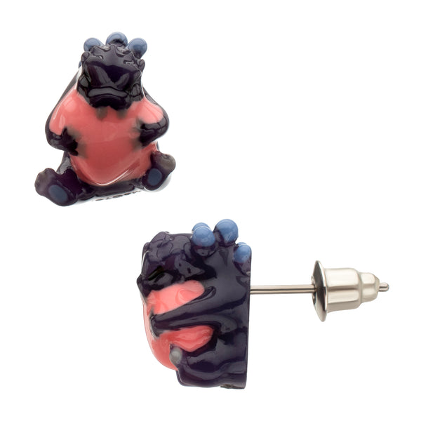 Godzilla Cute Hippo Stud Earrings