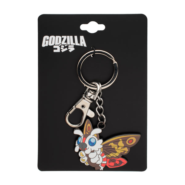 Godzilla Mothra Enamel Charm Keychain