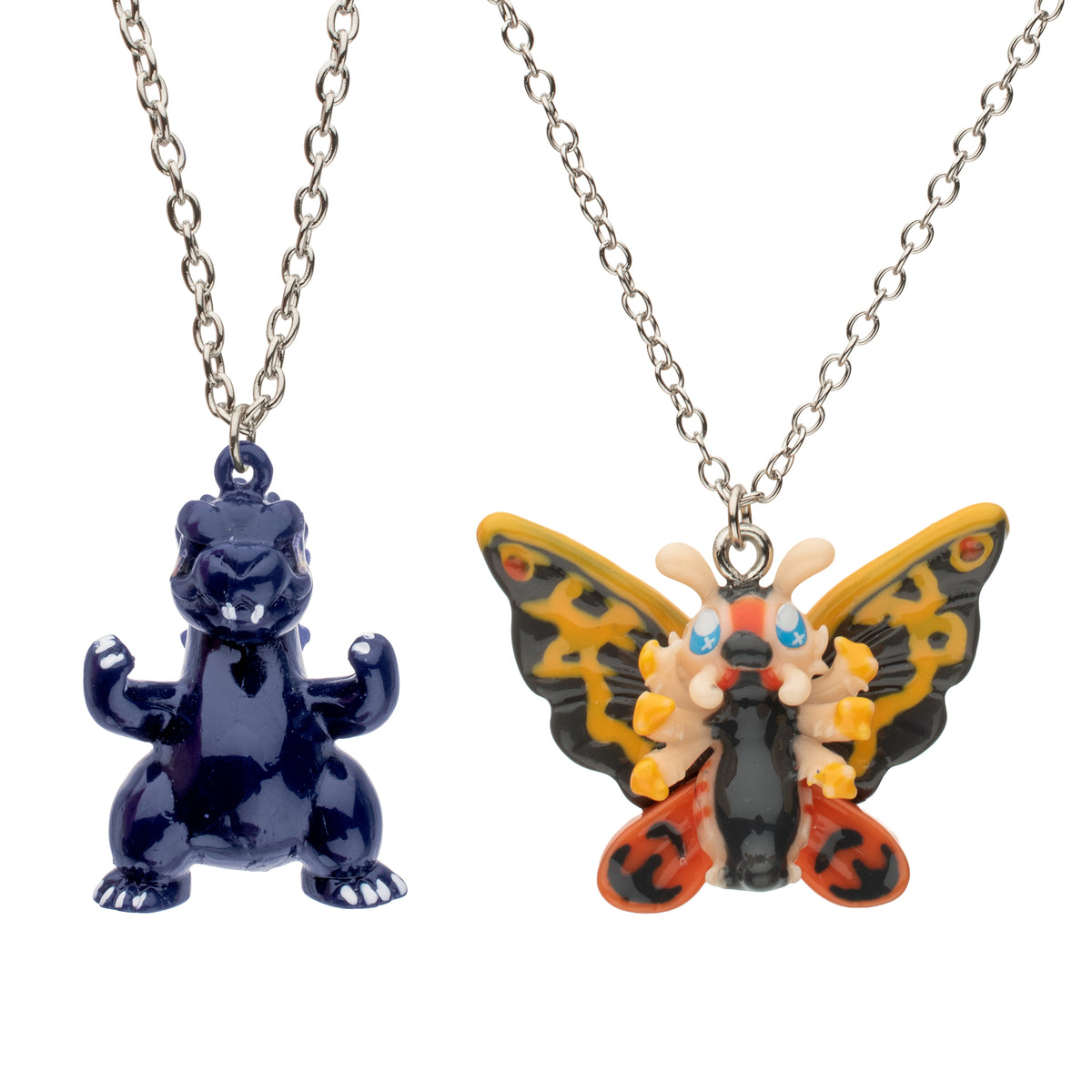 Godzilla & Mothra BFF Necklace Set