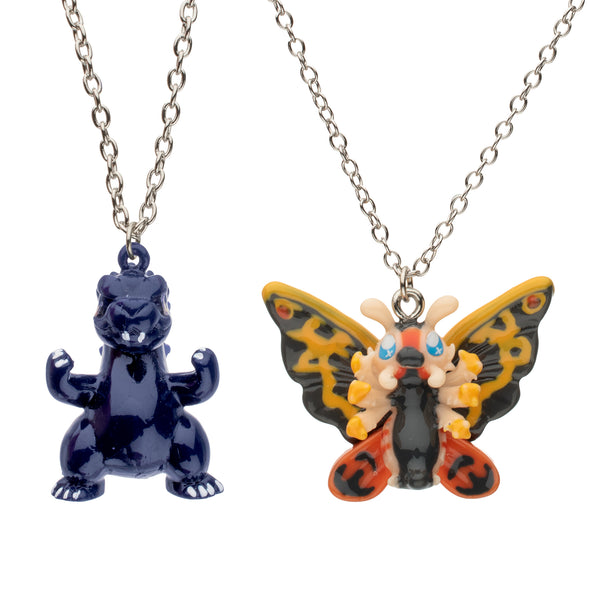 Godzilla & Mothra BFF Necklace Set