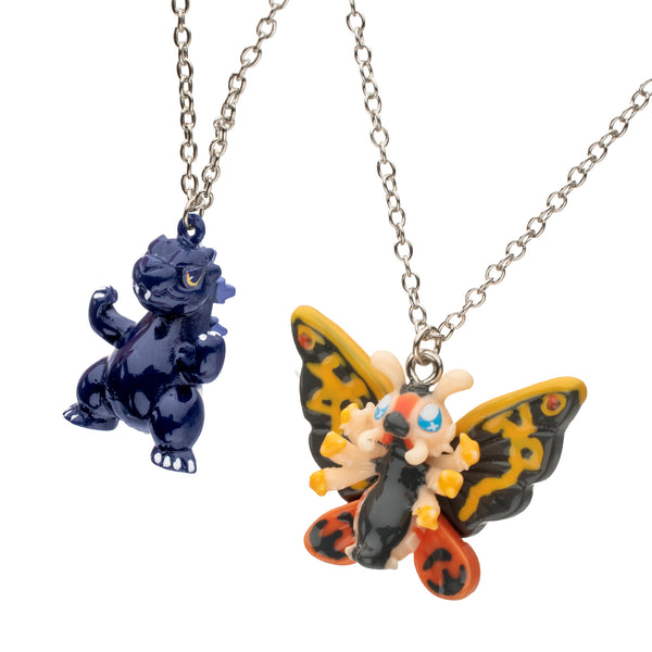 Godzilla & Mothra BFF Necklace Set
