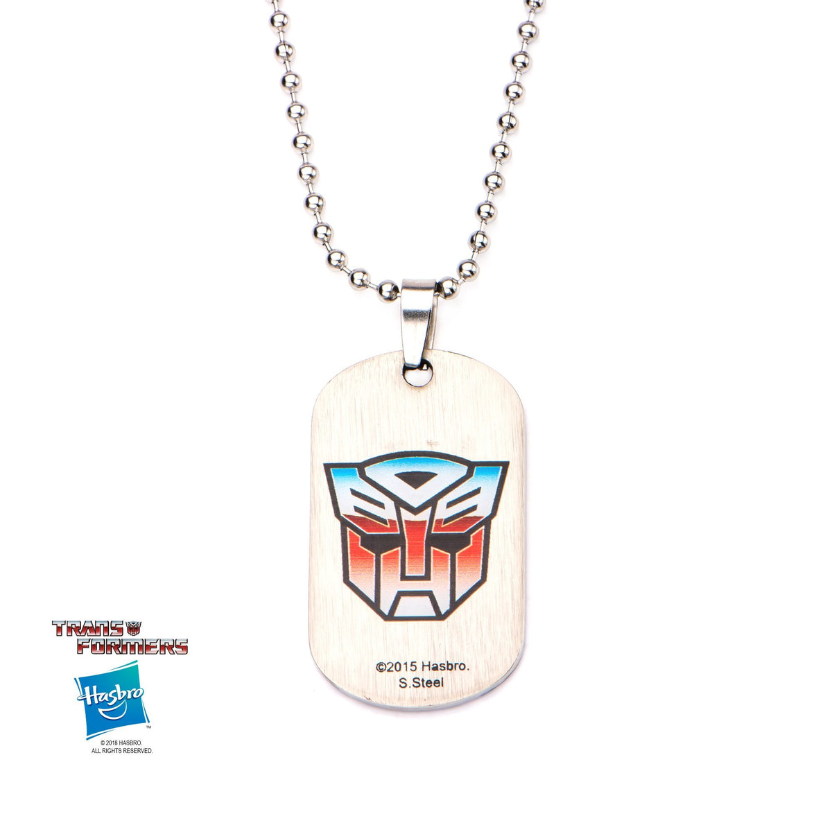Transformers Robot Car Dog Tag Pendant Necklace