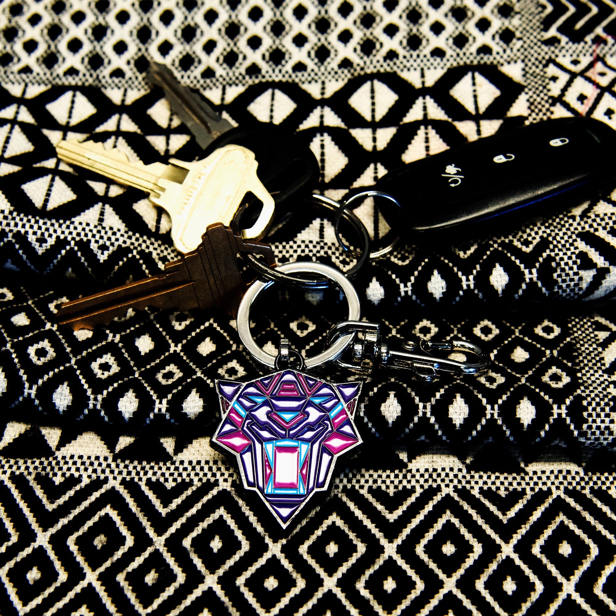 Black Panther: Wakanda Forever Purple Panther Keychain