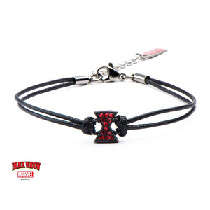 Marvel Black Widow Red Logo Cord Bracelet
