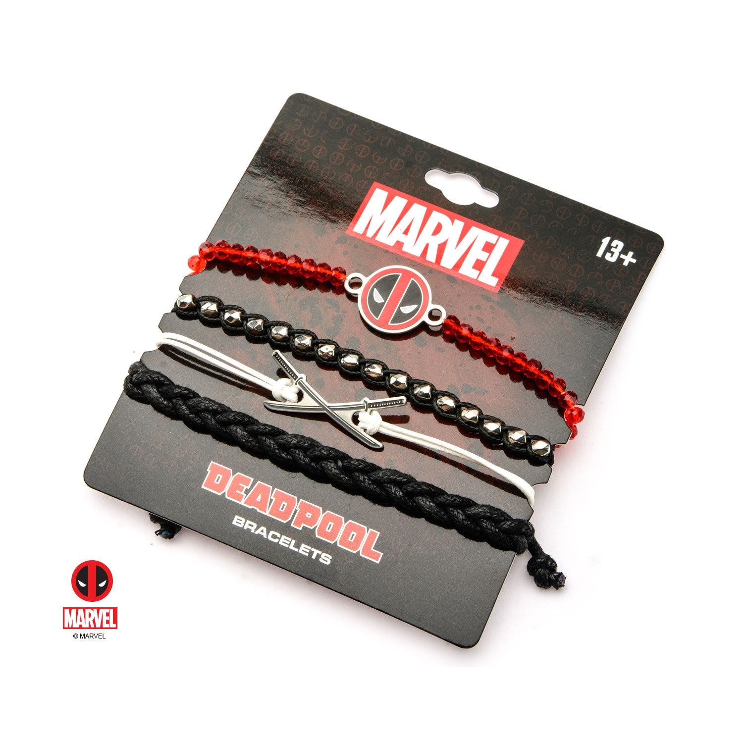 Marvel Deadpool Arm Party Bracelet Set (4pcs)