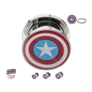 Marvel Captain America Logo Screw Fit Plug