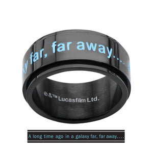 Star Wars "A long time ago in a galaxy far away" Spinner Ring