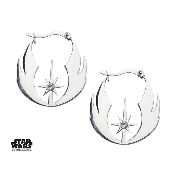 Star Wars Jedi Order CZ Hoop Earrings